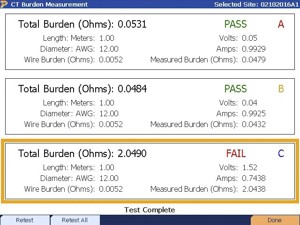 burden measure test fail
