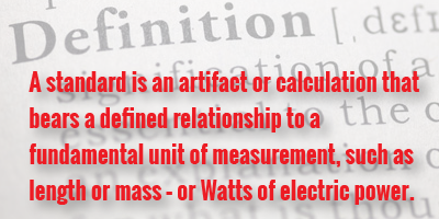 definition of measurement standard